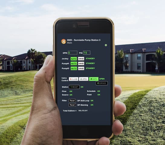 The Flowguard app in use on a mobile phone
